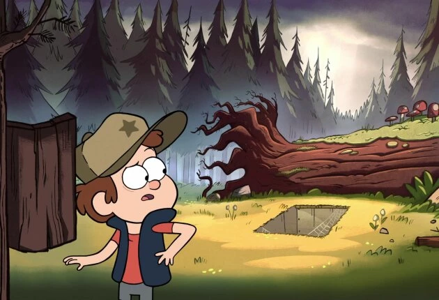 Кадр из мультсериала Гравити Фолз