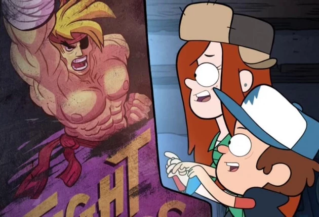 Момент из мультсериала Гравити Фолз