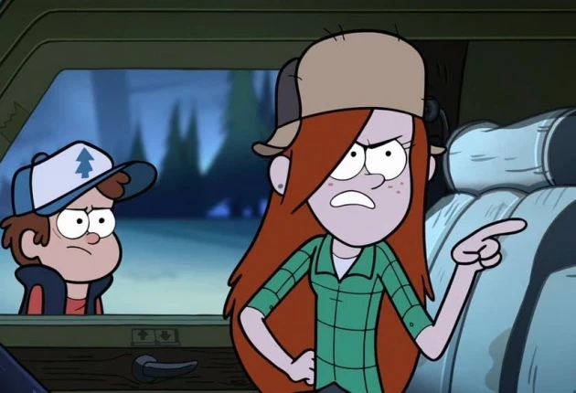 Момент из мультсериала Гравити Фолз