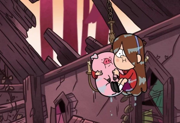 Момент из мультсериала Гравити Фолз