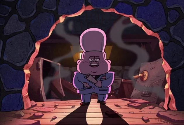 Момент из мультсериала Гравити Фолз