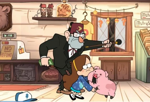 Кадр из мультсериала Гравити Фолз