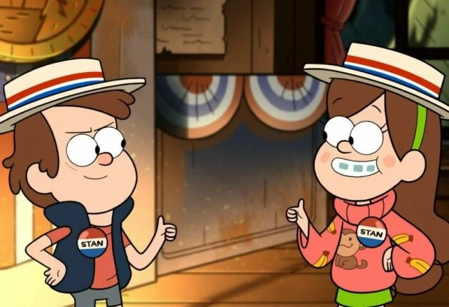 Кадр из мультсериала Гравити Фолз