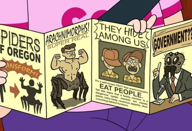 Момент из мультсериала Гравити Фолз