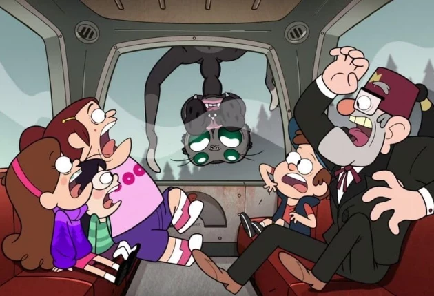 Момент из мультсериала Гравити Фолз