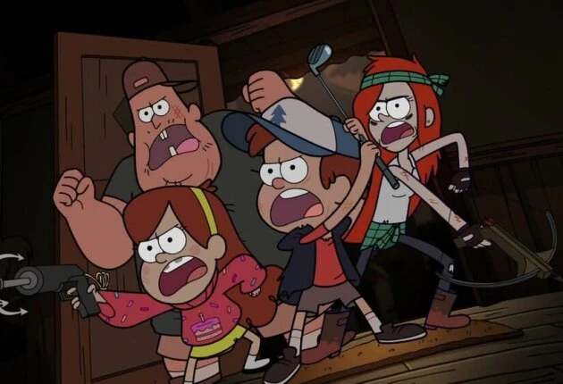 Кадр из мультсериала Гравити Фолз