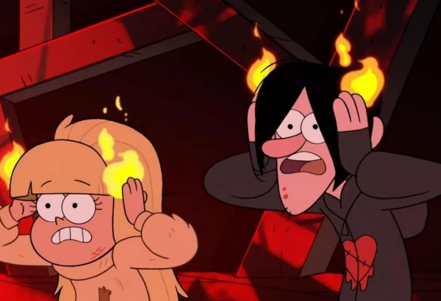 Момент из мультсериала Гравити Фолз