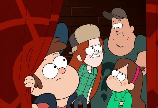 Кадр из мультсериала Гравити Фолз