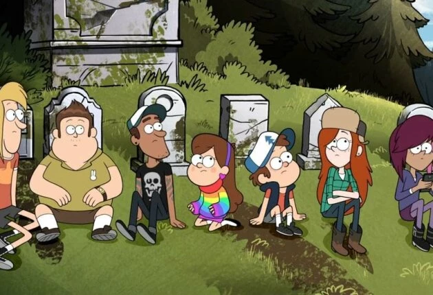 Кадр из мультсериала Гравити Фолз