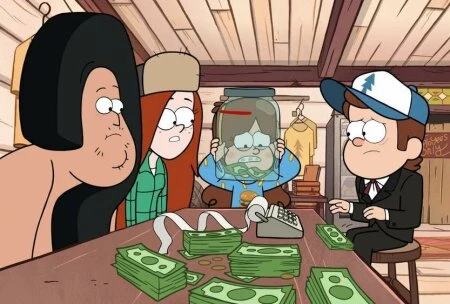 Кадр из мультсериала Гравити Фолз